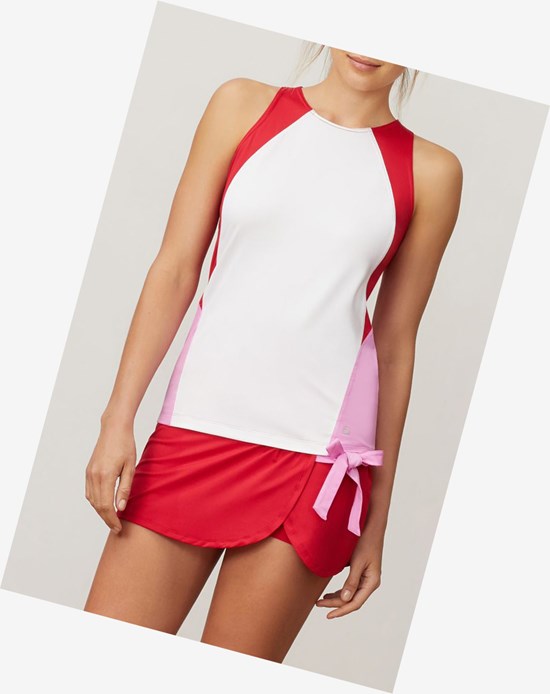 Fila 30 Love Full Coverage Tank Wht/Cycl/Crim | 089ALCGKH
