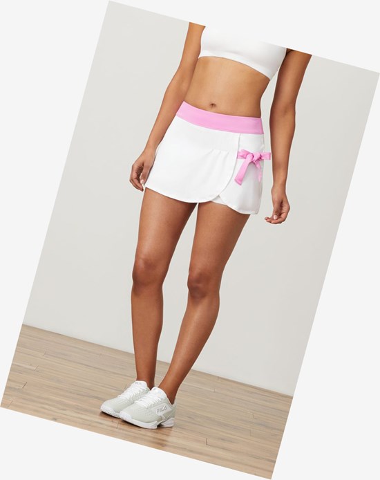 Fila 30 Love Side Tie Skort Wht/Cycl | 025PFGBEQ