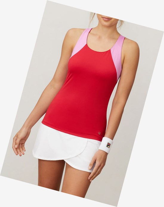 Fila 30 Love Twist Back Tank Crim/Cycl/Wht | 609WVMAUD