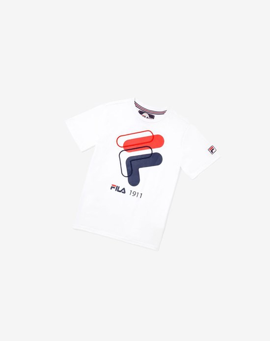 Fila 3d Logo Tee Blanche | 218KWGDIB