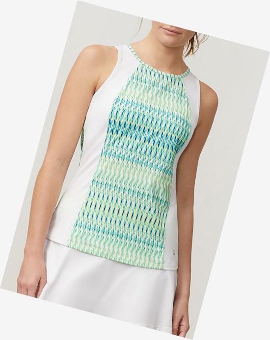 Fila Acqua Sole Full Coverage Tank Fbluap/Wht | 187ICGVFW