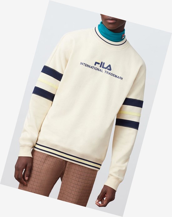 Fila Adamo Sweatshirt Bsand/Peac/Lemn | 034WBPYQA
