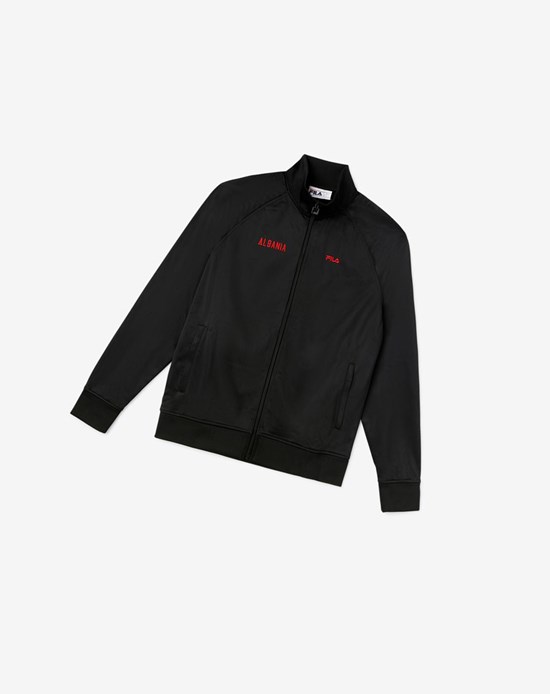 Fila Albania Piste Jacket Noir Rouge | 782QEDIXT