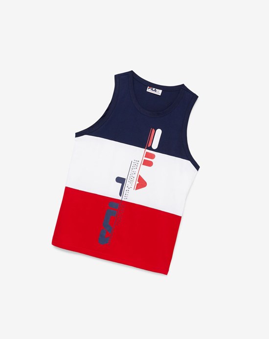 Fila Alf Tank Blanche Rouge | 189BPERQD