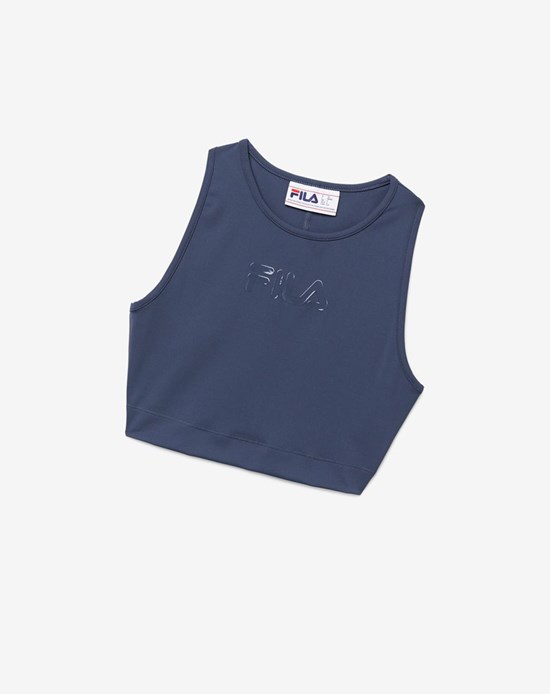 Fila Alva Crop Top 096 India Ink | 932IWOQTV