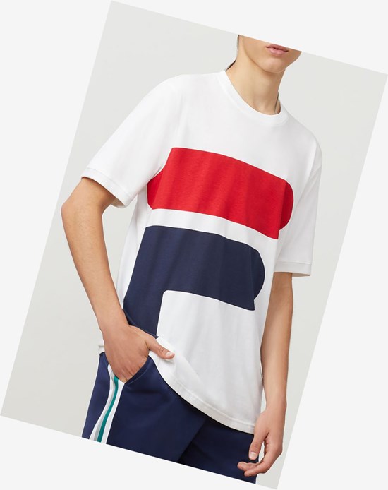 Fila Alvan Tee Wht/Peac/Cred | 594PXYMNS