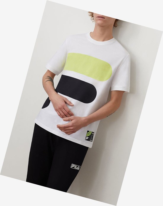 Fila Alvan Tee Wht/Sgrn/Blk | 642HXRPWB