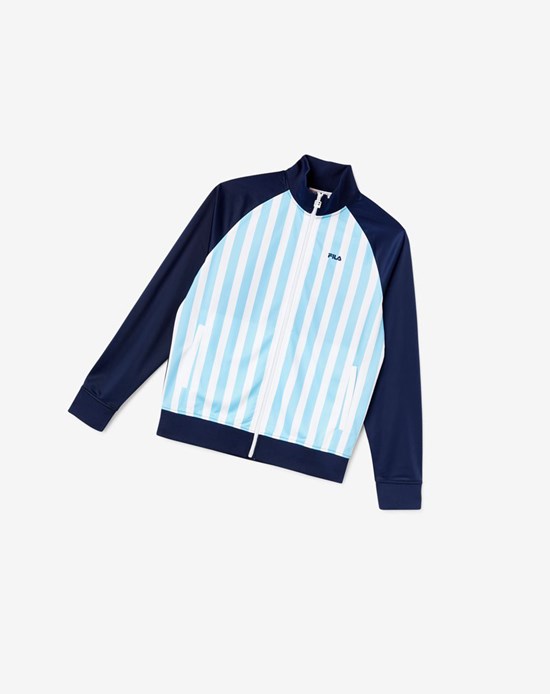 Fila Argentina Piste Jacket Bleu Marine Blanche | 275OBSRHE