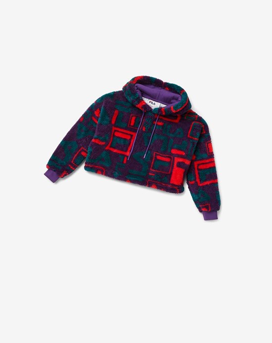 Fila Arya Hoodie Violette | 352WCVDKQ