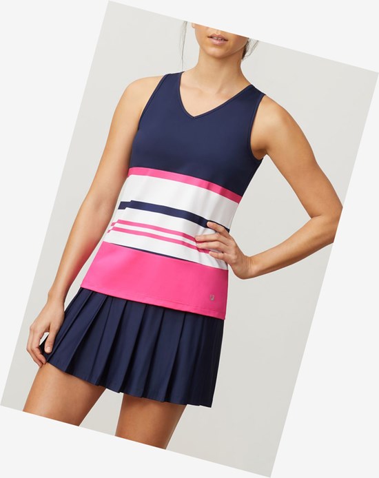 Fila Awning Full Coverage Tank Navy/Wht/Fprp | 190UXLAFS