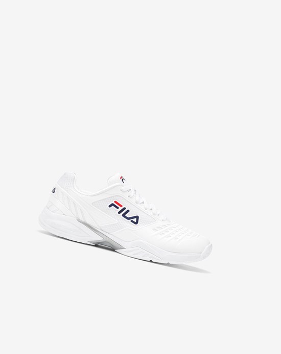 Fila Axilus 2 Energized Tennis Shoes Blanche Blanche Bleu Marine | 596KTOPND