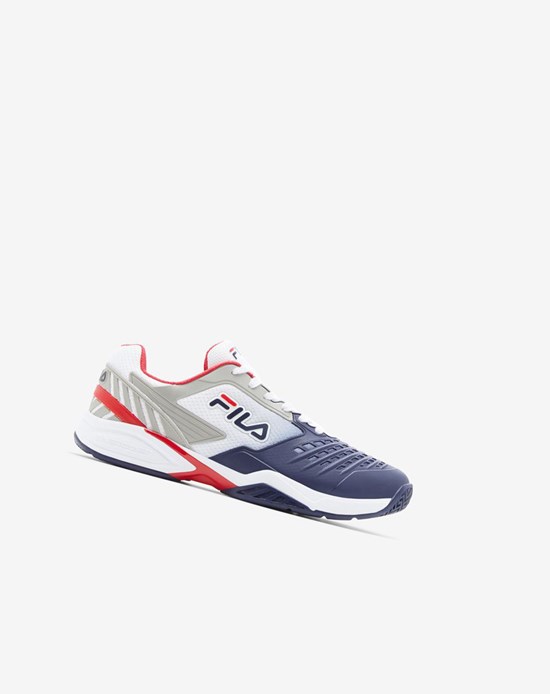 Fila Axilus 2 Energized Tennis Shoes Blanche Bleu Marine Rouge | 629FSWZJC