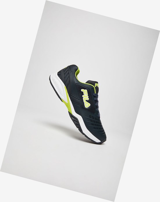Fila Axilus 2 Energized Tennis Shoes Ebny/Lgrn/Wht | 059JRXKVZ