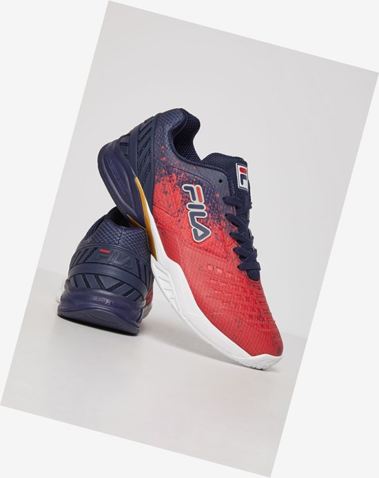 Fila Axilus 2 Energized Tennis Shoes Fnvy/Fred/Wht | 617CYDIXK