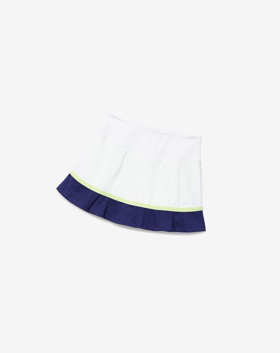 Fila Back Court Flare Skort Blanche | 837JASQRG