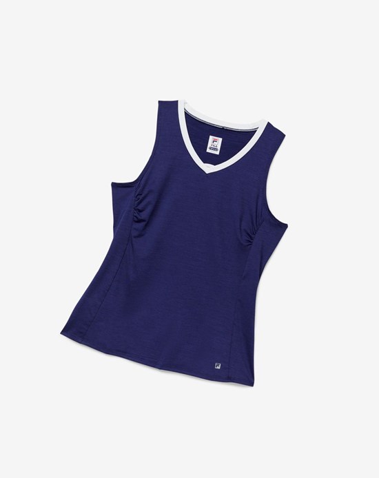 Fila Back Court Full Coverage Tank Blanche | 978YIRNZP