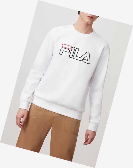 Fila Basil Sweatshirt Blanche | 902TUCEIN