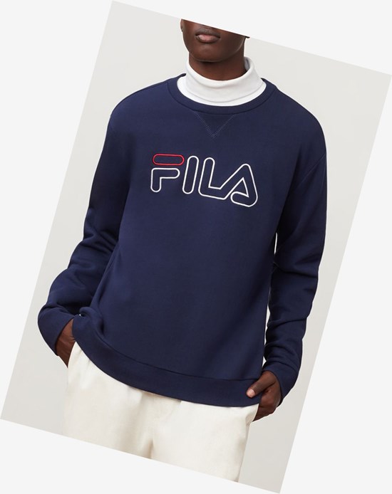Fila Basil Sweatshirt Peac/Wht/Cred | 054NPZUAH