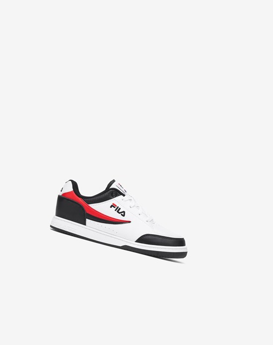 Fila Bbn 92 Low Tennis Shoes Noir Blanche Rouge | 704FMEDKV