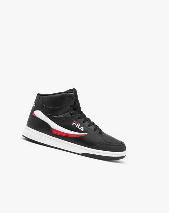 Fila Bbn 92 Mid Tennis Shoes Noir Blanche Rouge | 950PFUQIV