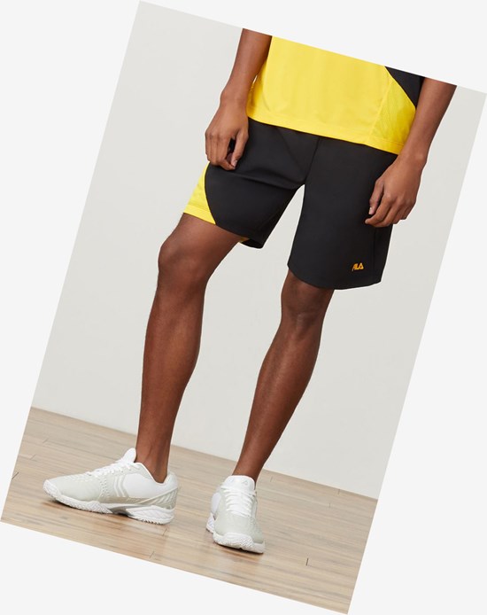 Fila Break Point Corta Noir Jaune | 716QMEHKF