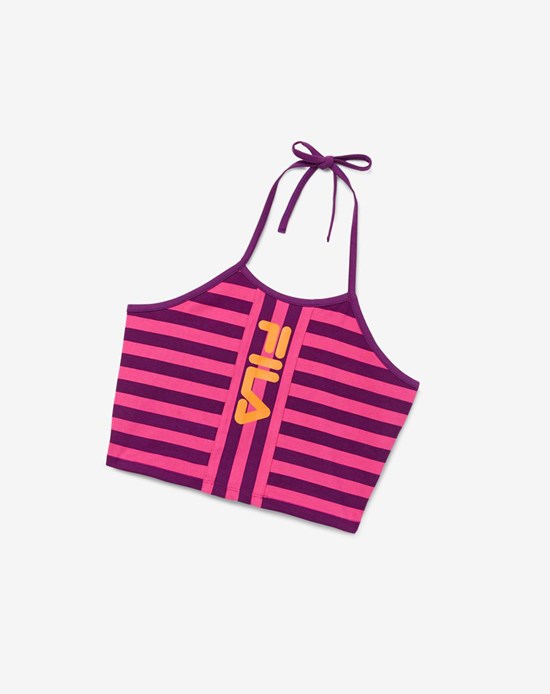 Fila Brinley Halter Tank Orange | 687JZESBX