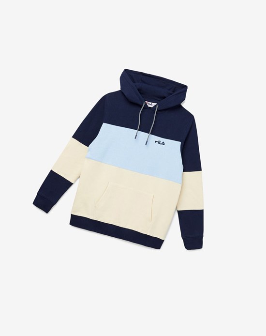 Fila Bryan Hoodie Bleu Clair Sable | 162KJCYWL