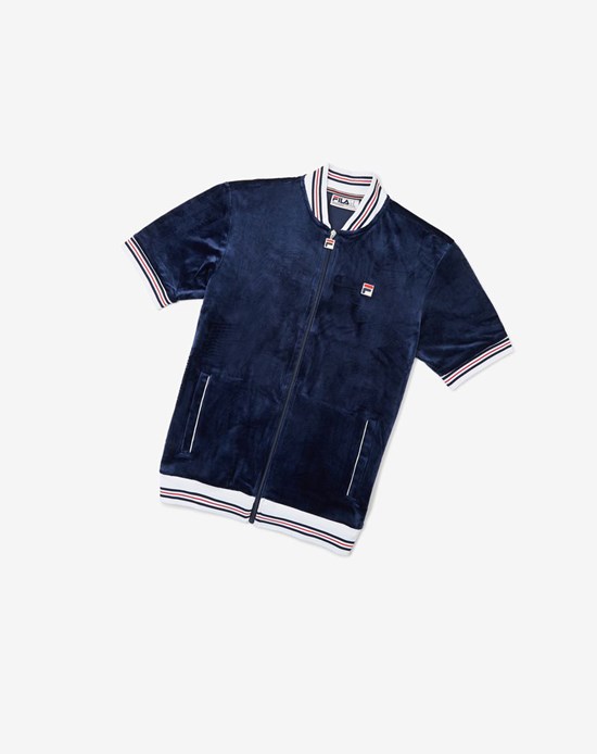 Fila Carezzi Velour Jacket Peac/Wht/Cred | 071CPZKEH