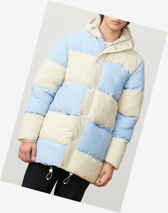 Fila Carlo Puffa Jacket Bsand/Pblu | 096BYPVFA