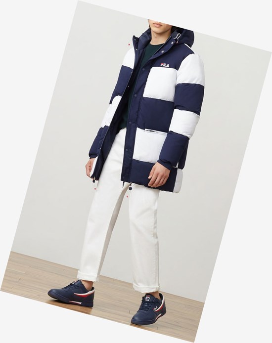 Fila Carlo Puffa Jacket Peac/Wht | 327FRIUZD