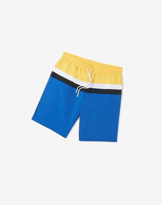 Fila Charlie Swim Corta Blanche Citron Bleu | 359QAMTRI