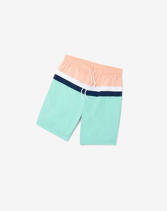 Fila Charlie Swim Corta Blanche Menthe | 701ZUKQIH