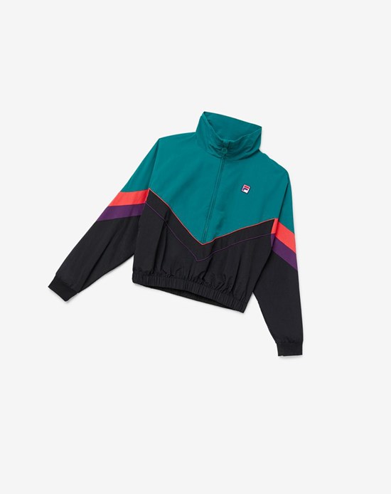Fila Chiaki 2 Vent Jacket Noir Violette | 015UQKVMB