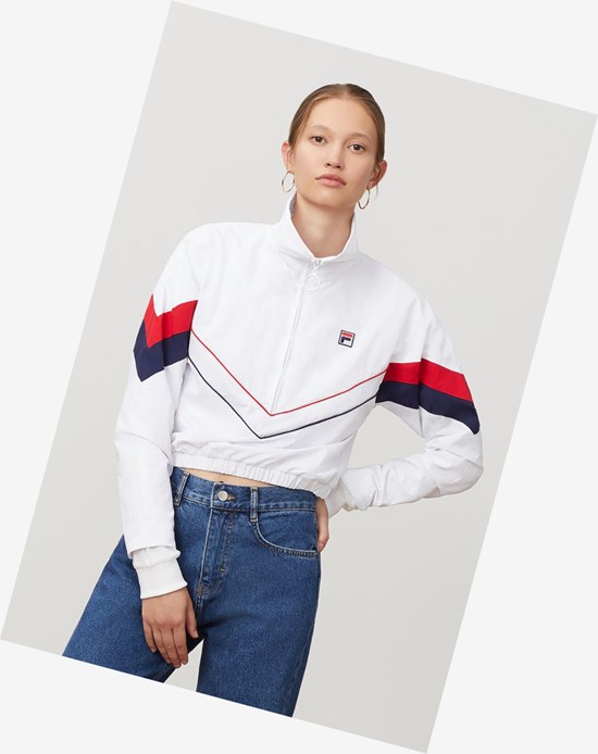 Fila Chiaki Vent Jacket Wht/Peac/Cred | 512DWASMB