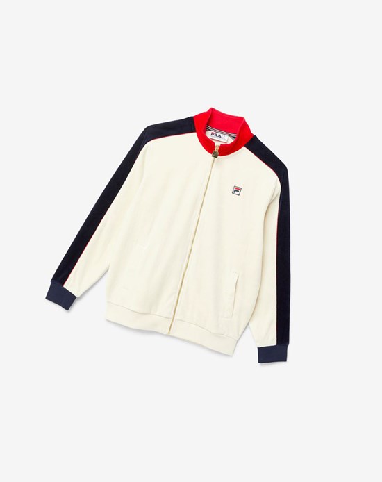 Fila Cima Velour Jacket Rouge | 925OQSYVR