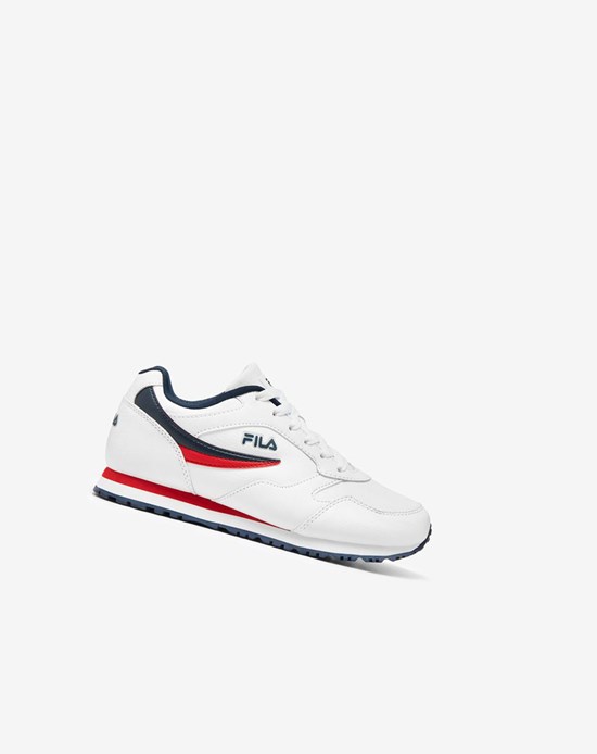 Fila Classico 18 Tennis Shoes Blanche Bleu Marine Rouge | 279KTDHQX
