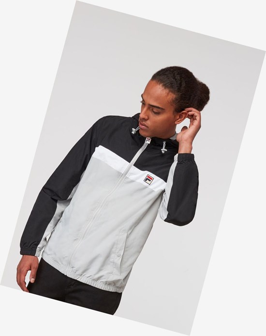 Fila Clipper Vent Jacket Blk/Hris/Wht | 371ALGQOJ