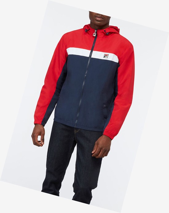 Fila Clipper Vent Jacket Cred/Navy/Wht | 102LZOYHG