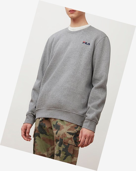 Fila Colona Sweatshirt Grise Bleu Marine Rouge | 319HUFDWX