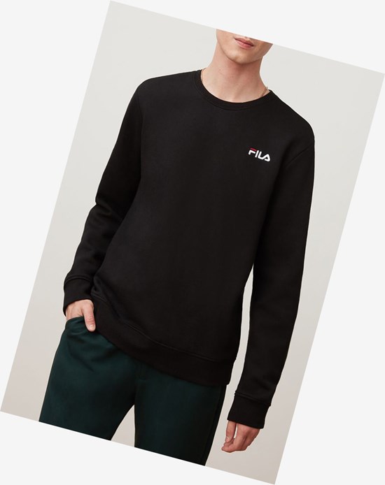 Fila Colona Sweatshirt Noir Blanche Rouge | 819VMZBAL