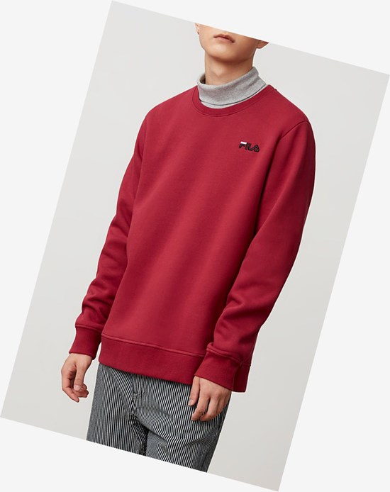 Fila Colona Sweatshirt Rouge Noir Blanche | 294VLHDSZ