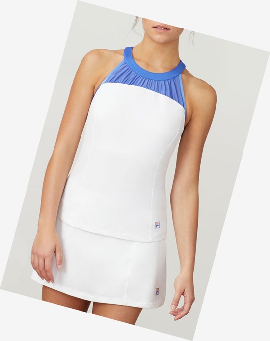 Fila Colorful Play Halter Tank Wht/Ampb/Ampb | 897QCZOVL