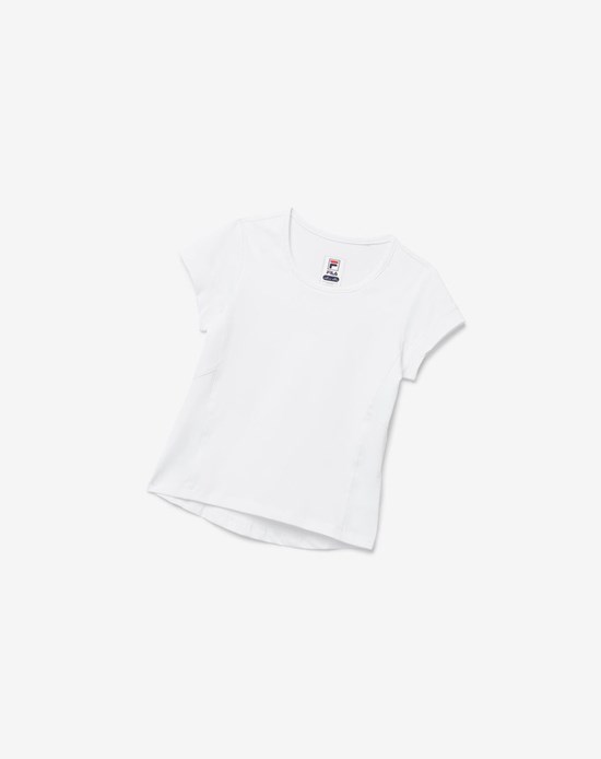 Fila Core Corta Sleeve Top Blanche | 235GEIJTL