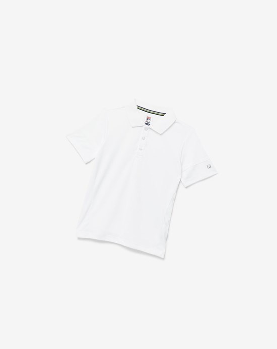 Fila Core Tennis Polo Blanche | 732DPGSIQ