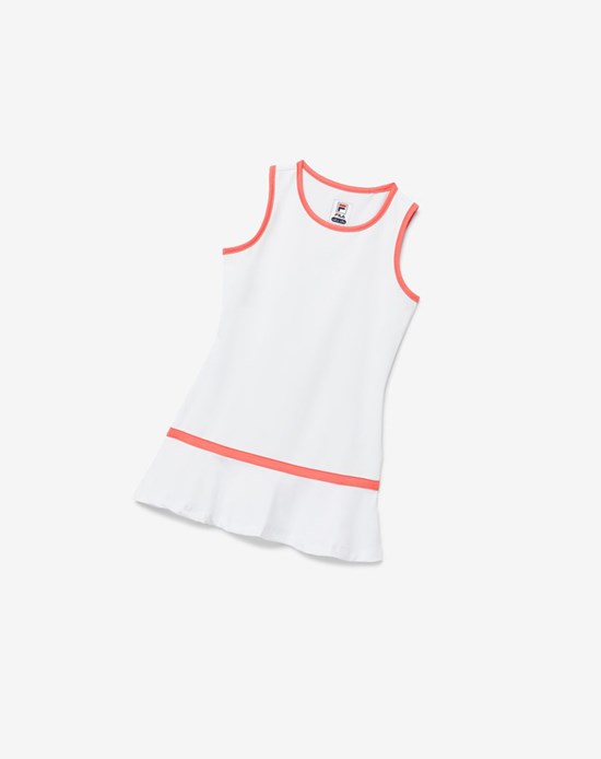 Fila Core Tennis Robe Blanche Corail | 149MVENYZ