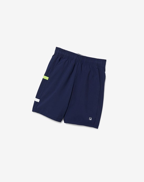 Fila Core Tennis Shorts Bleu Marine Blanche | 425COGDVL