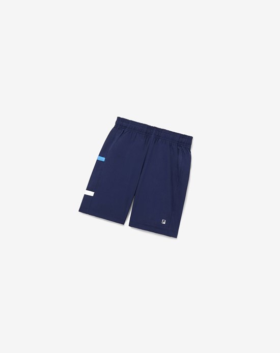 Fila Core Tennis Shorts Bleu Marine Blanche | 583CAHEFU