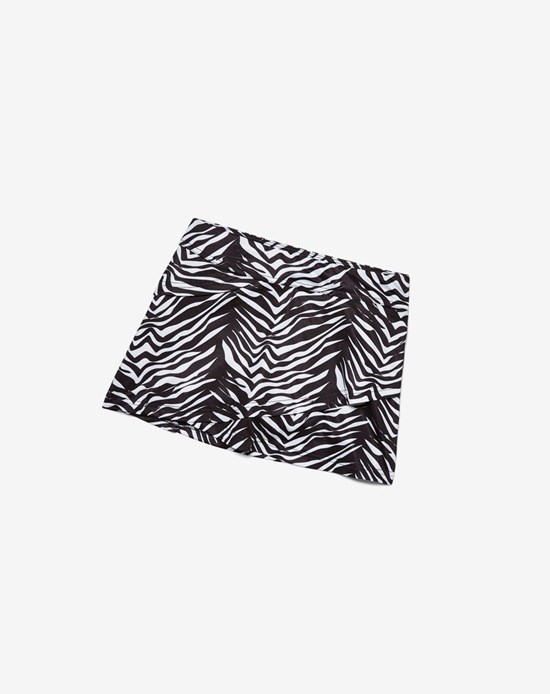 Fila Core Tiered Skort 002 Zebra | 879EBTQDR