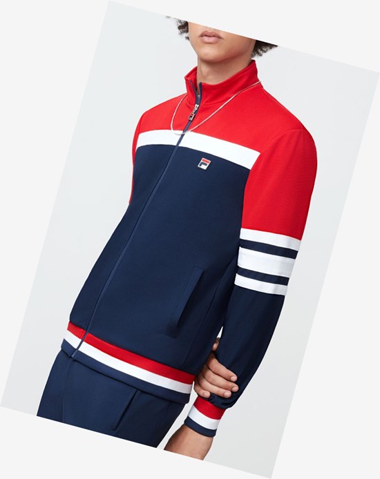 Fila Courto Jacket Cred/Navy/Wht | 096MWFNIK