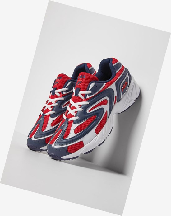 Fila Creator Tennis Shoes Blanche Bleu Marine Rouge | 529WMXONU